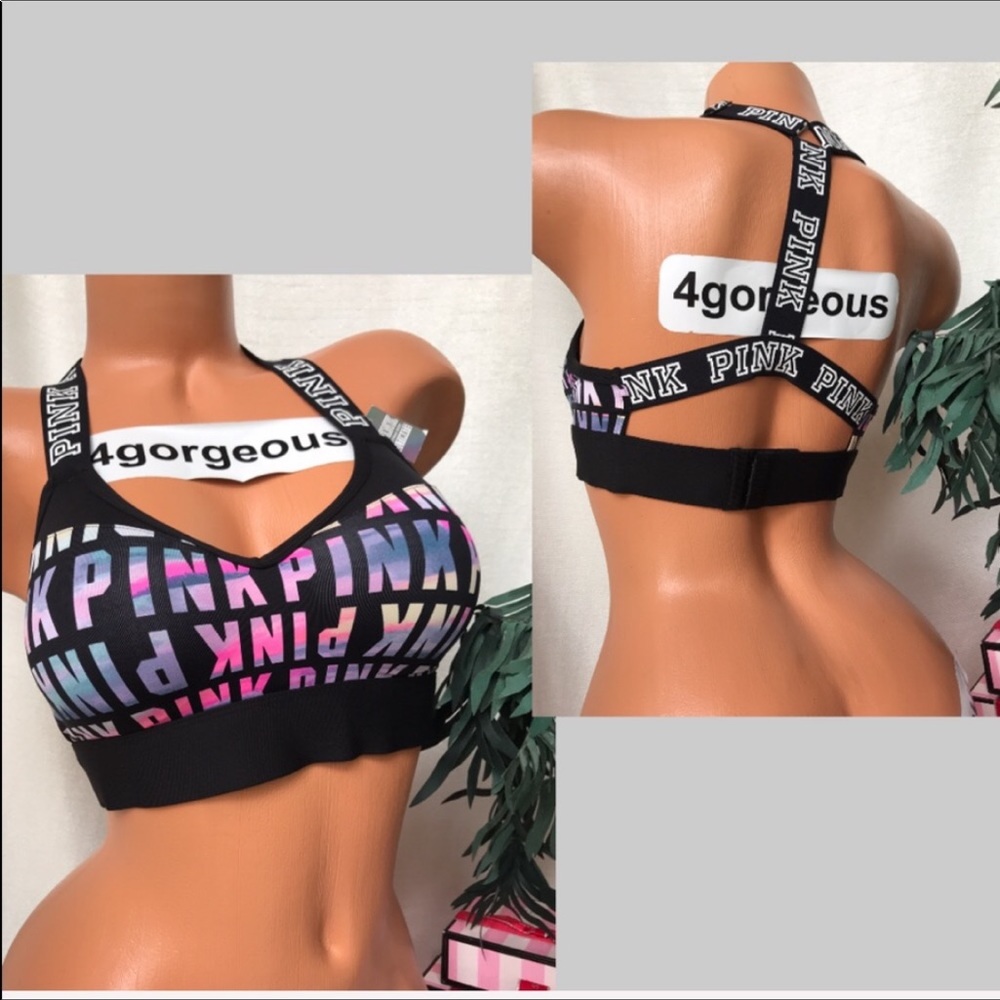 PINK Victoria's Secret Multicolor Sports Bra